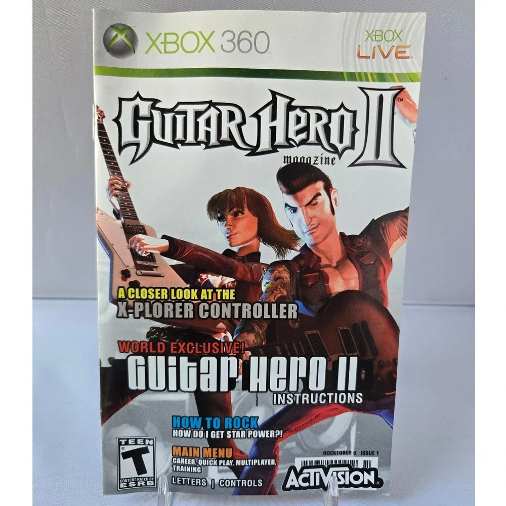 Guitar Hero II & III Bundle - Xbox 360 - 2 Games CIB W/ Manuals Tested